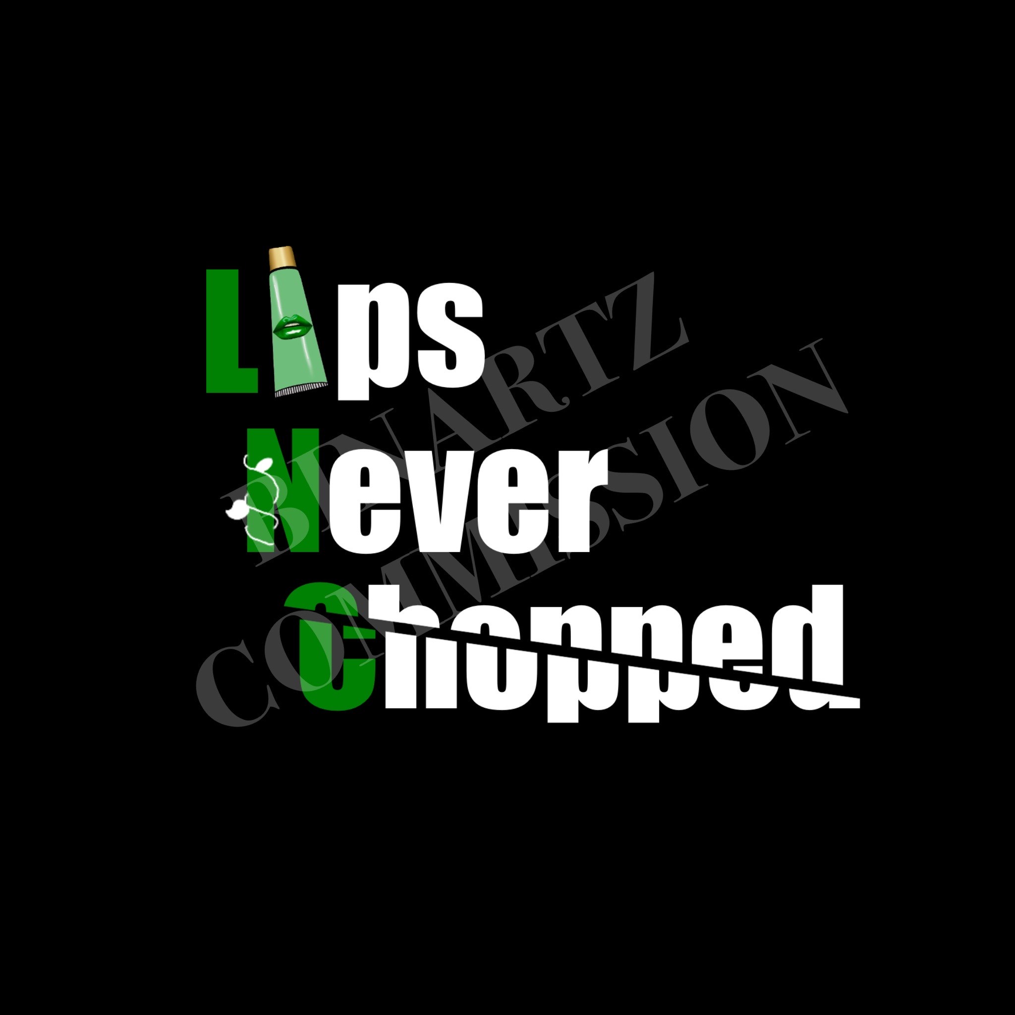 Lips Never Chopped second logo